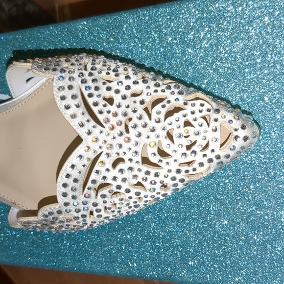 Betsy Johnson "blue" wedding shoes - Picture 4 of 5